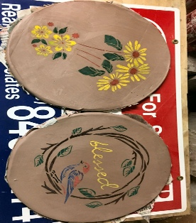 18" pizza stones for some friends lutz pottery