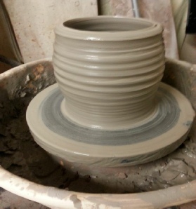  wet on the wheel made by  local potter & Realtor Ron Zemetres